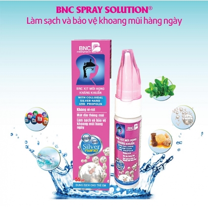 BNC SPRAY SOLUTION - Xịt mũi họng dành cho trẻ em - 80ml